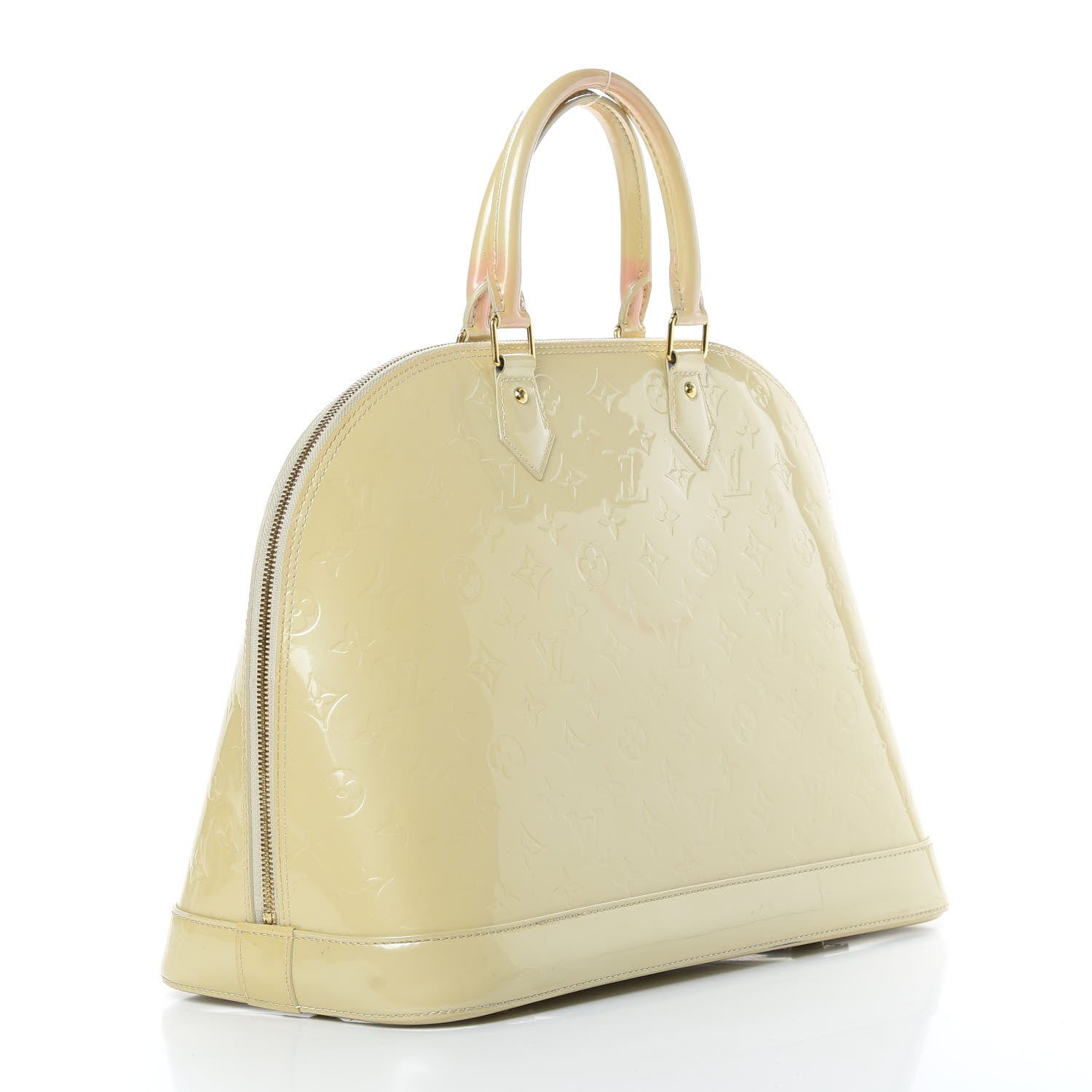Louis Vuitton Vernis Alma MM Blanc Corail 3 of 24