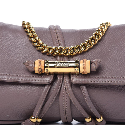 Gucci Calfskin Bamboo Croisette Evening Bag Mauve 10 of 10