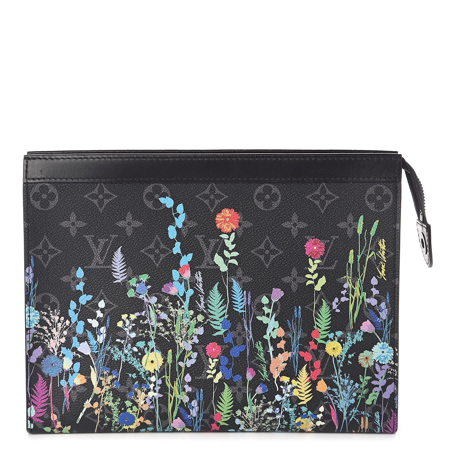 Louis Vuitton Monogram Eclipse Folia Pochette Voyage MM 1 of 8