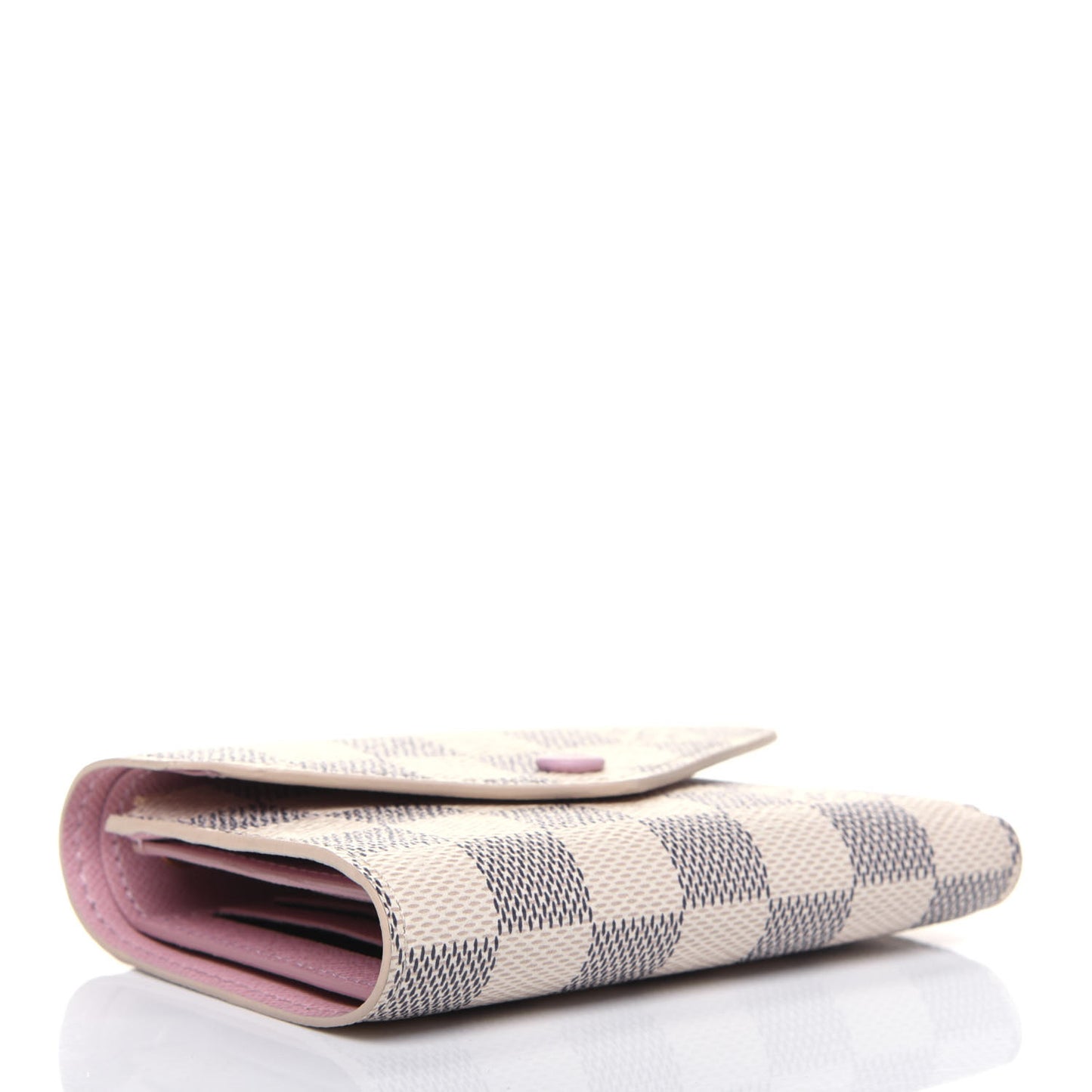 Damier Azur Victorine Wallet Rose Ballerine