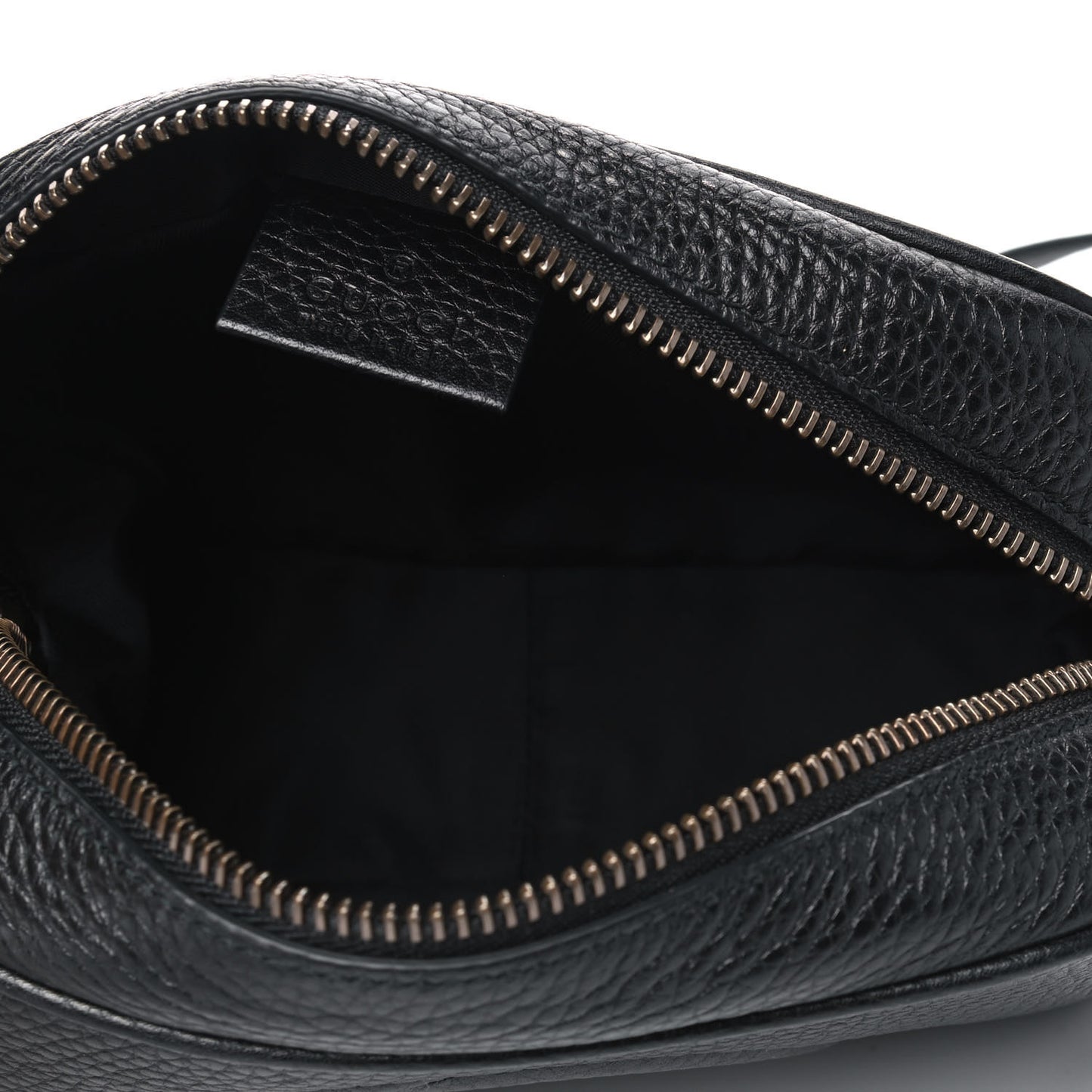 Pebbled Calfskin Mini Soho Disco Bag Black