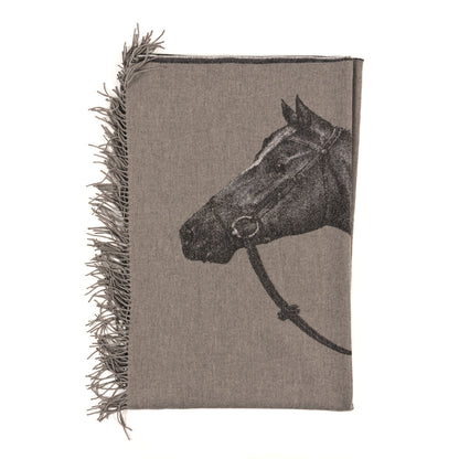 Hermes Cashmere Cheval Palomino Blanket Naturel 1 of 4