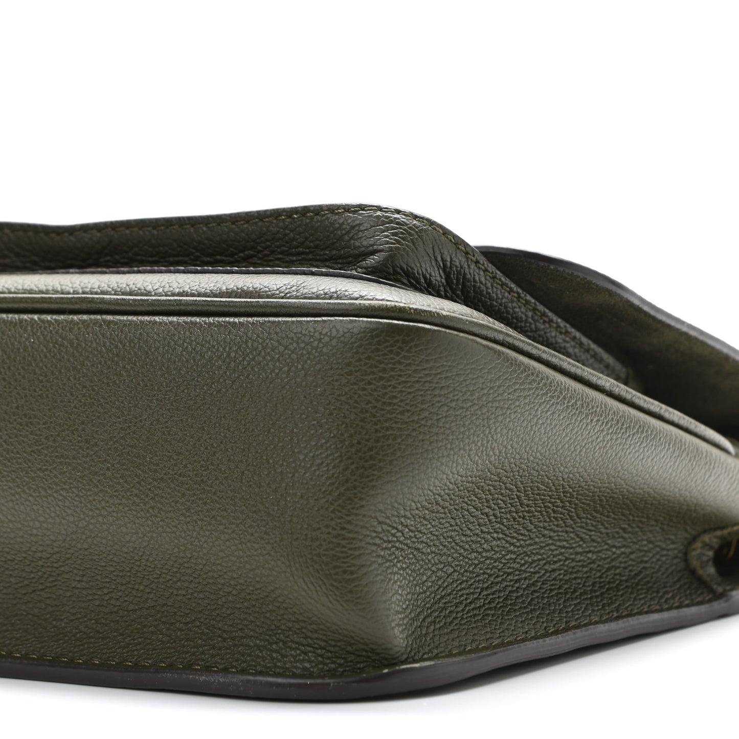 Grained Calfskin Lockme Chain Bag PM Kaki