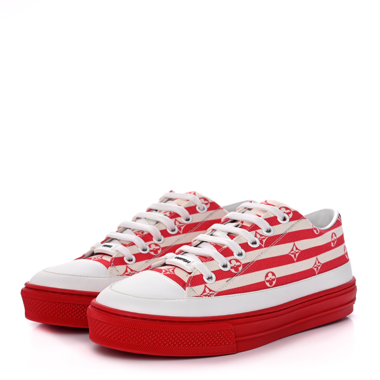 Louis Vuitton Canvas Escale Stellar Sneakers 36 Red 3 of 8
