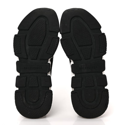 Balenciaga Neoprene Knit Allover Logo Bi-Color Sole Womens Speed Sneakers 37 Black White 5 of 8