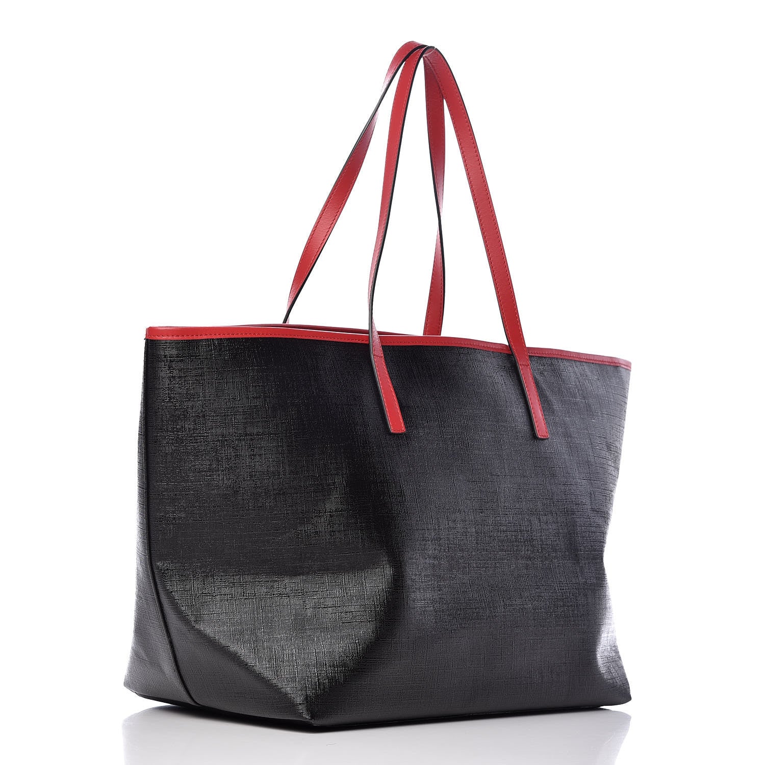 Versace Coated Canvas Vintage 90's Logo Tote Black 3 of 8