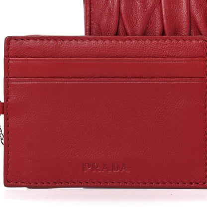 Prada Nappa Gaufre Continental Wallet Fuoco 8 of 13
