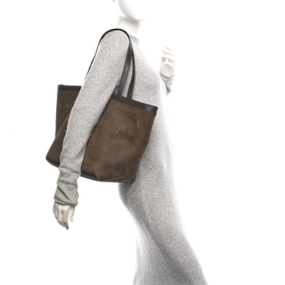 Bottega Veneta Suede Calfskin Medium Flip Flap Tote Fondant 2 of 10