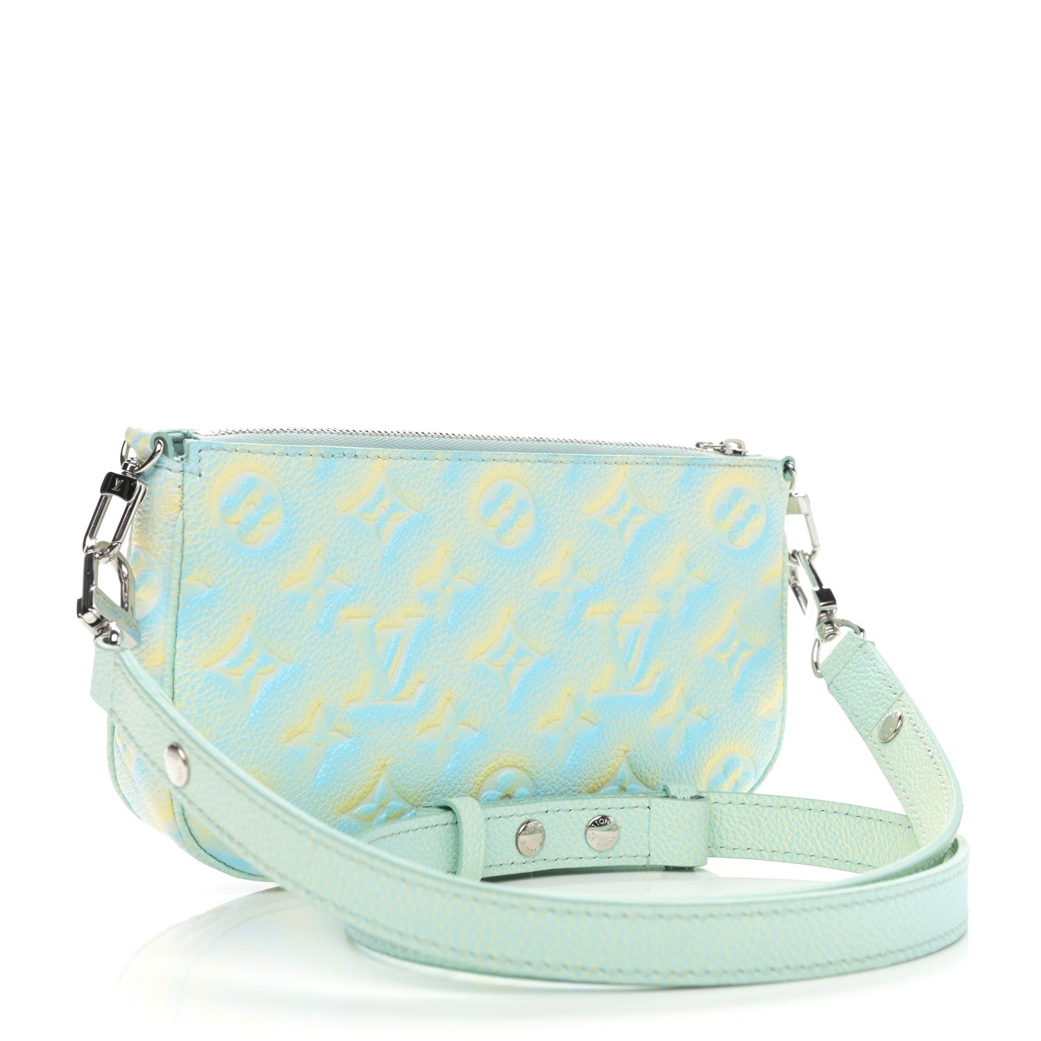 Louis Vuitton Empreinte Monogram Summer Stardust Pochette Accessories Water Green 3 of 9