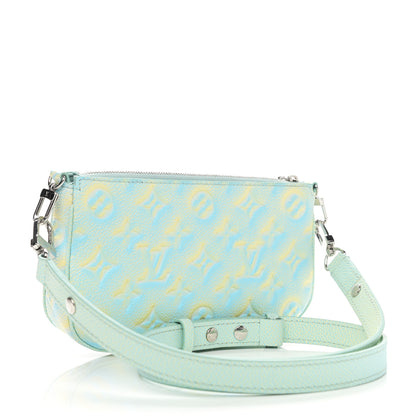Louis Vuitton Empreinte Monogram Summer Stardust Pochette Accessories Water Green 3 of 9