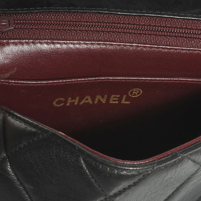 Chanel Lambskin Quilted 4 Chain Mini Flap Black 6 of 7