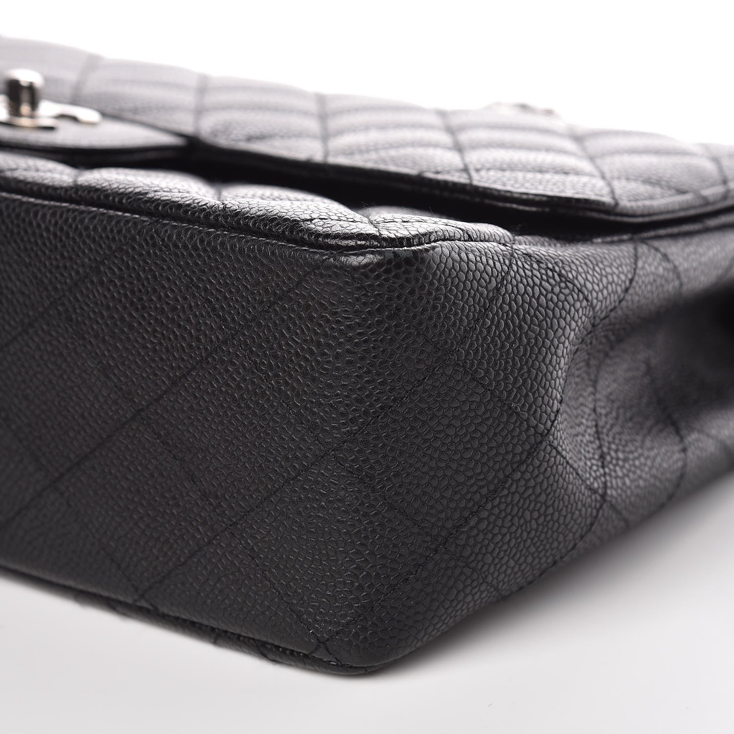Chanel Caviar Quilted Jumbo Single Flap Black 10 of 10