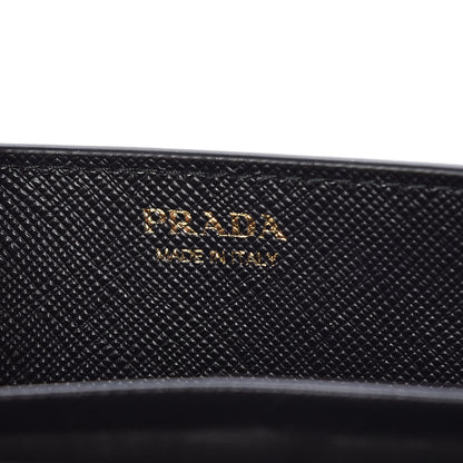 Prada Saffiano Triangle Logo Lipstick Print Mini Crossbody Bag Black 6 of 9