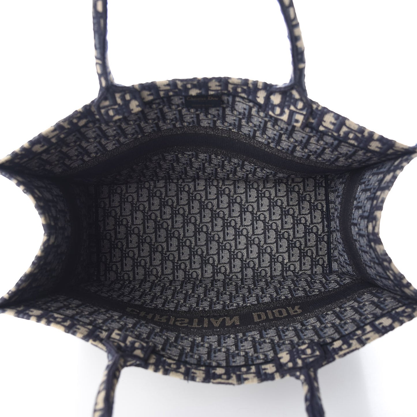 Oblique Book Tote Blue Multicolor