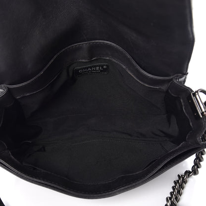 Chanel Calfskin New Medium Boy Reverso Flap Black 5 of 19