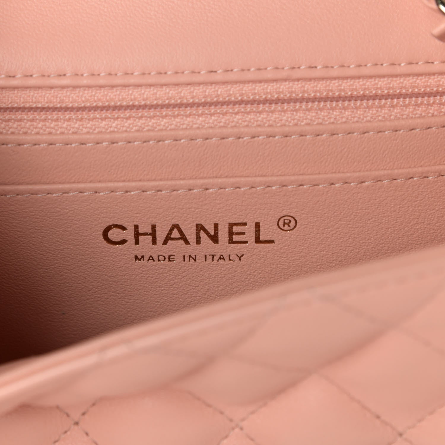 Chanel Lambskin Quilted Mini Square Flap Light Pink 5 of 9