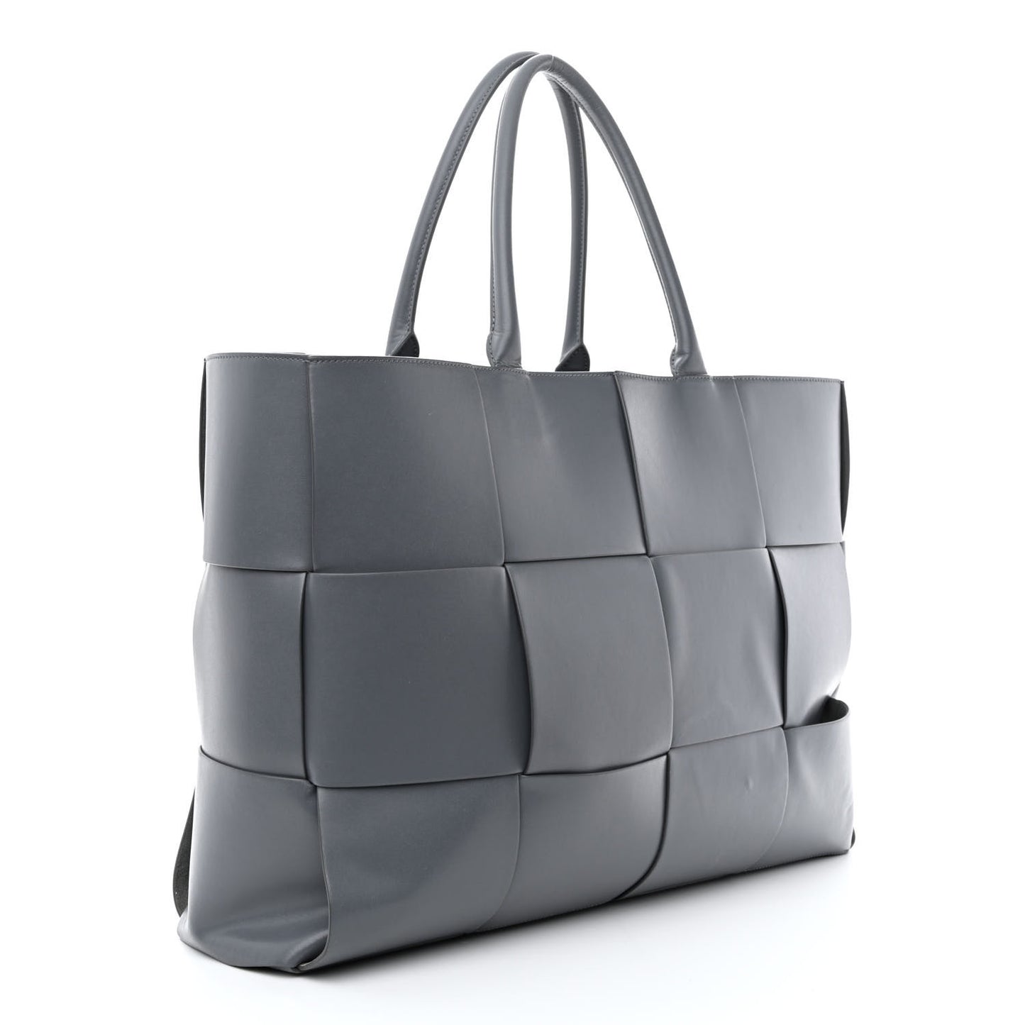 Nappa Maxi Intrecciato Mens Arco Tote Thunder
