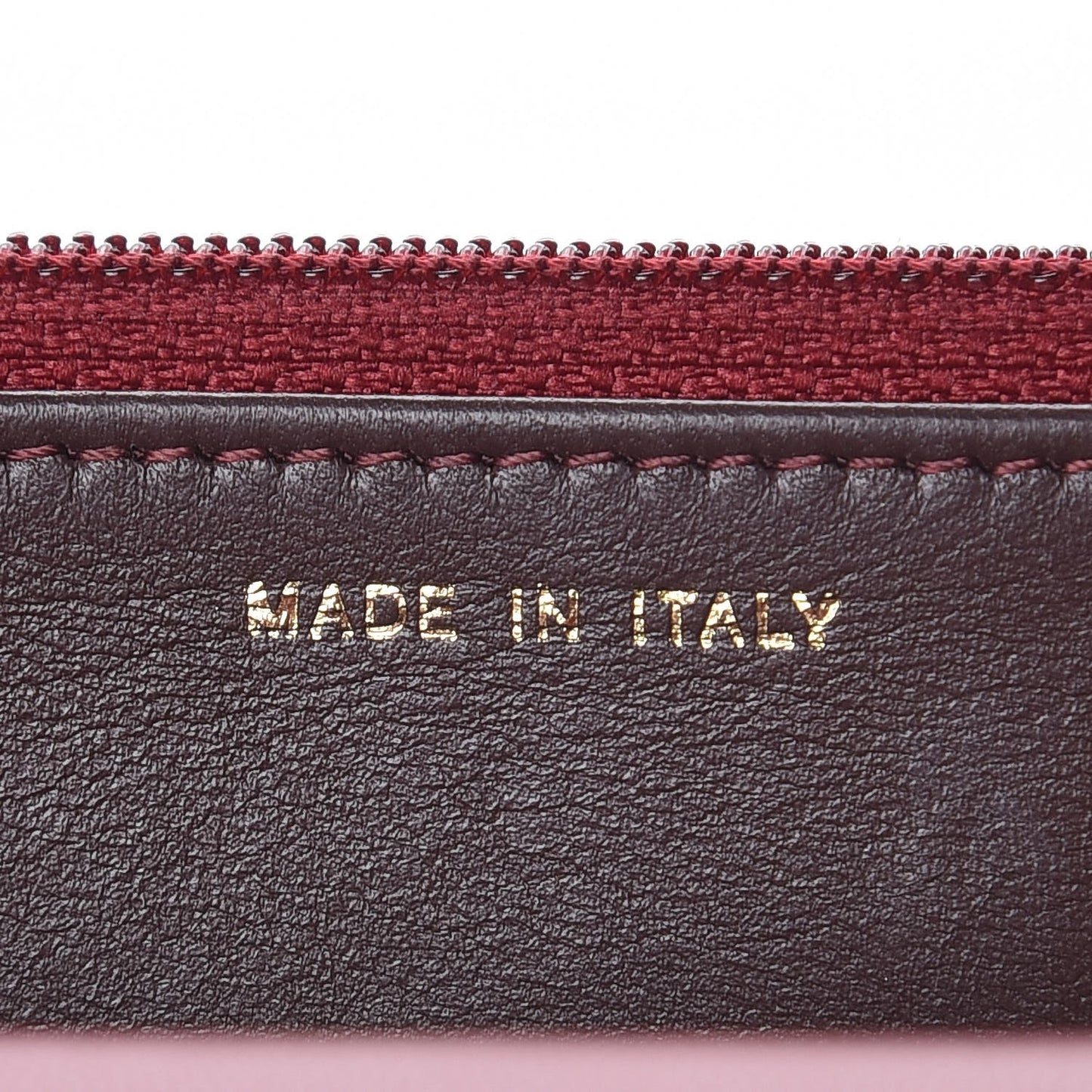 Lambskin Quilted Trendy CC Wallet On Chain WOC Dark Red