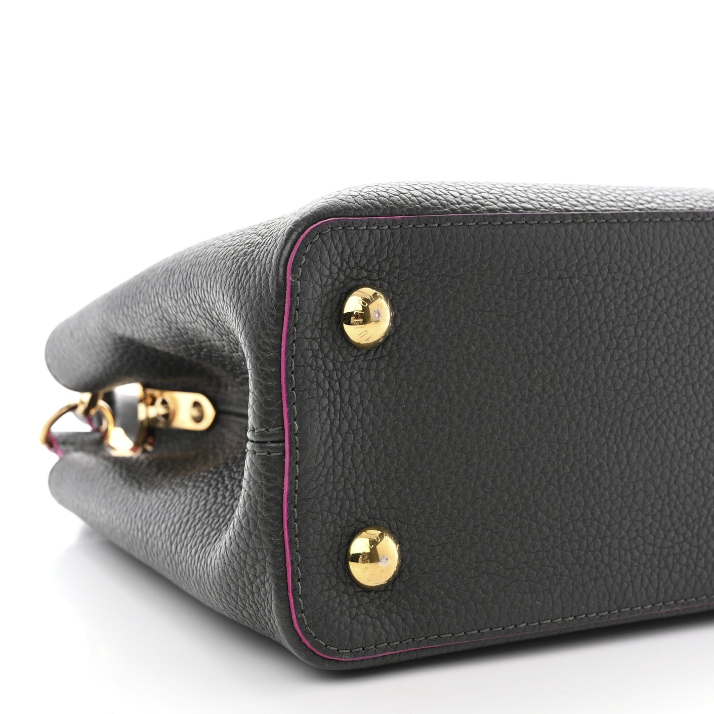 Taurillon Capucines PM Grey Pink