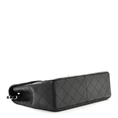 Chanel Caviar Quilted Jumbo Single Flap Black 4 of 10