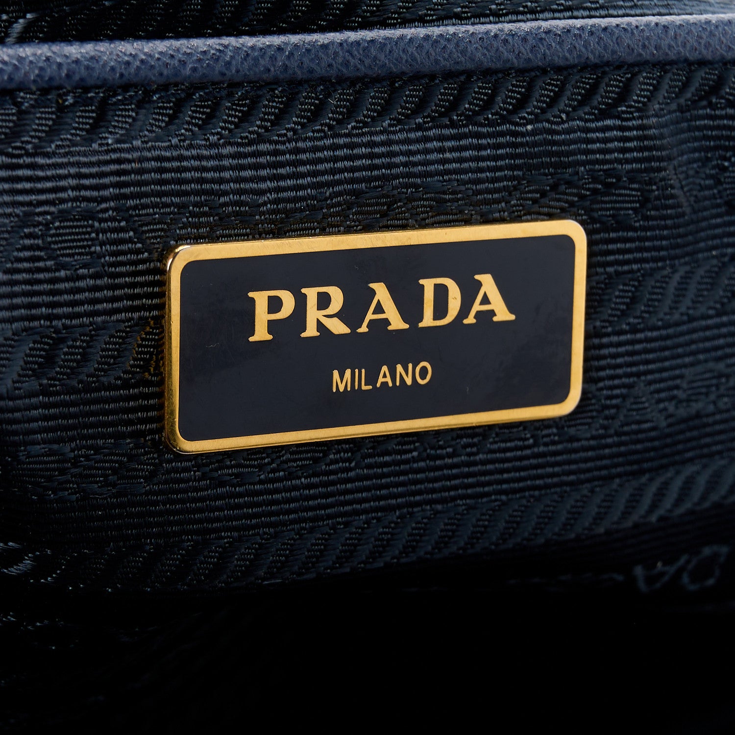 Prada Tessuto Nylon Saffiano Tote Royal Blue 6 of 11