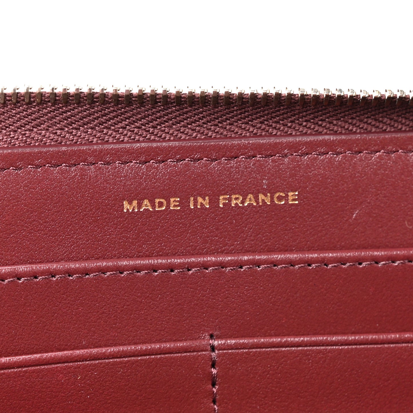 Caviar Quilted Large Gusset Zip Around Wallet Red