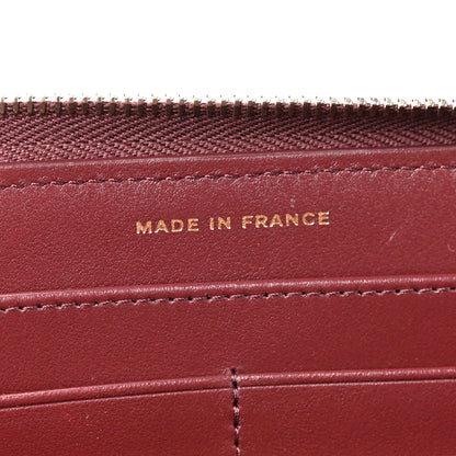Chanel Caviar Quilted Large Gusset Zip Around Wallet Red 8 of 10