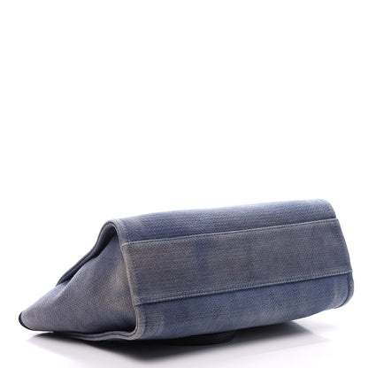 Chanel Canvas Small Deauville Tote Blue 4 of 10