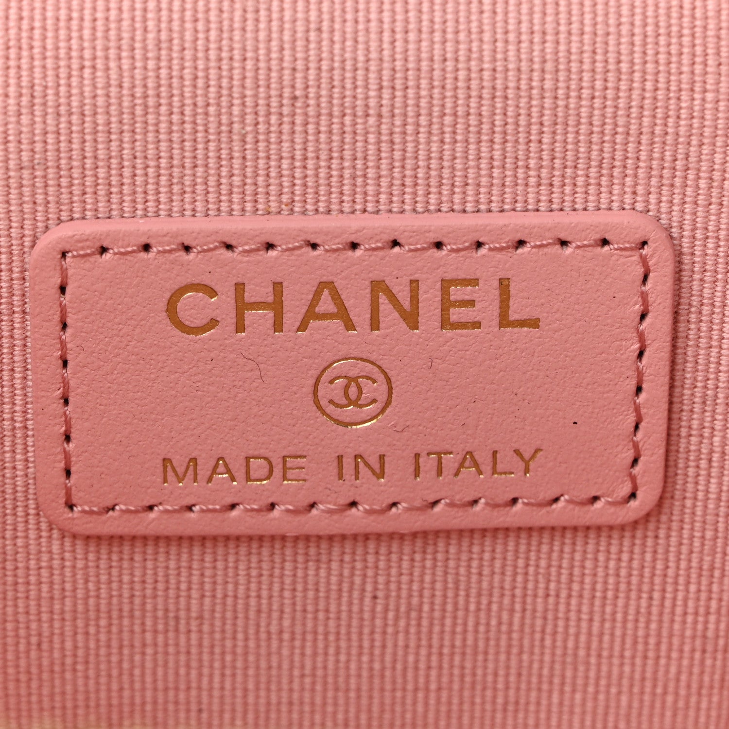 Chanel Caviar Quilted Mini Vanity Case With Chain Pink 6 of 11