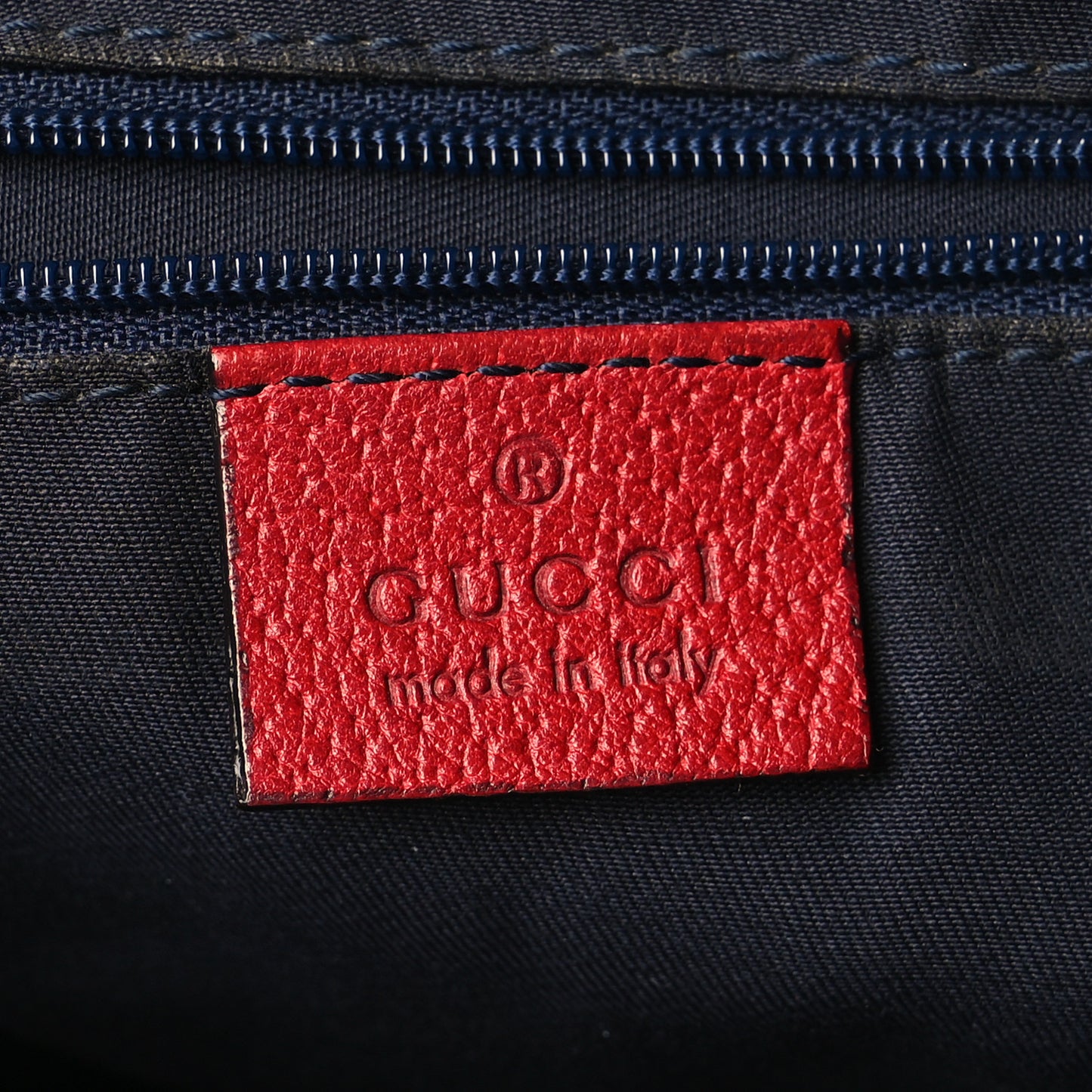 Monogram Abbey Messenger Bag Navy Red