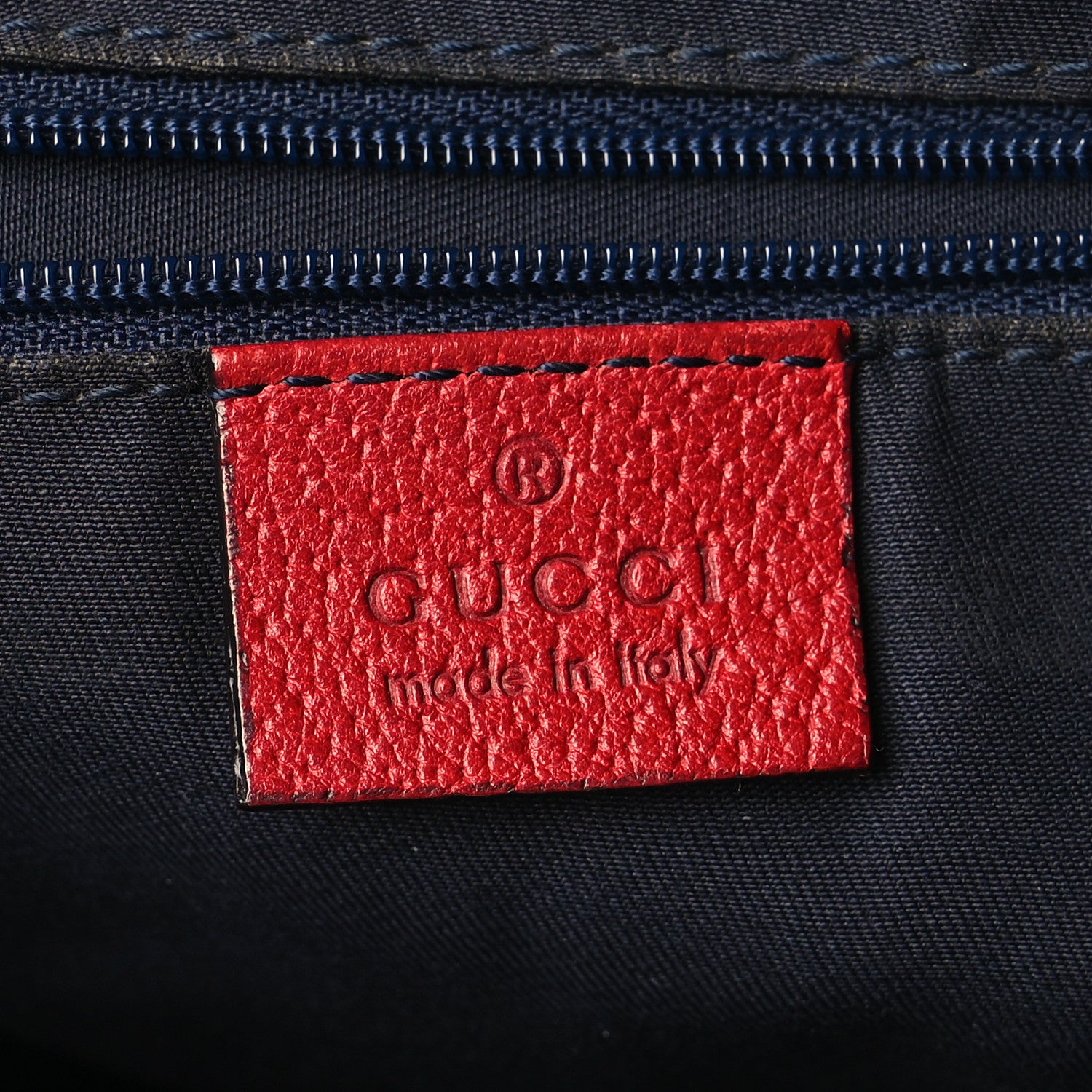 Gucci Monogram Abbey Messenger Bag Navy Red 5 of 9
