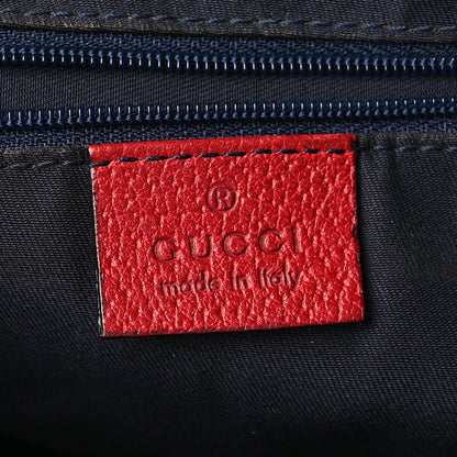 Gucci Monogram Abbey Messenger Bag Navy Red 5 of 9