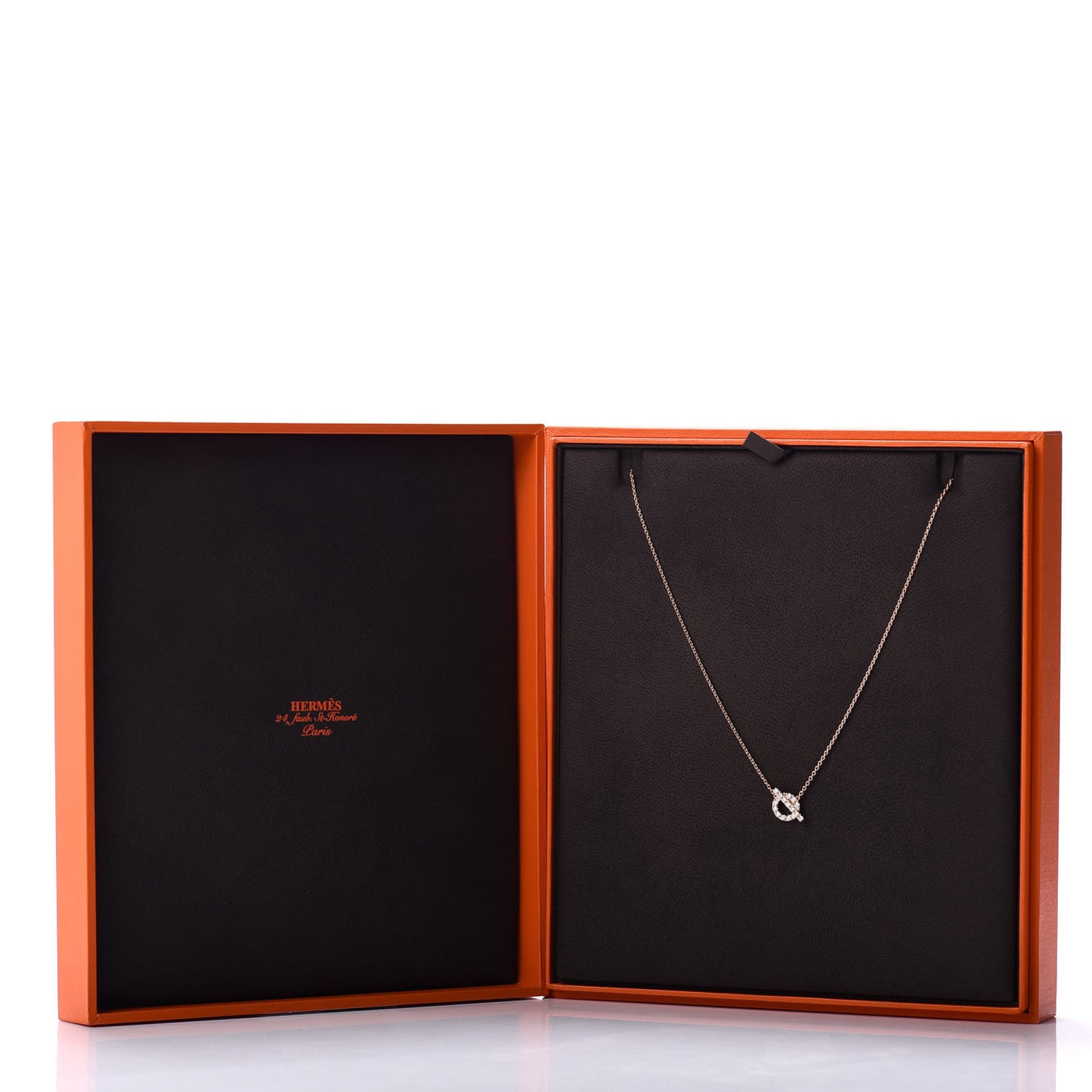 18K Rose Gold Diamond Finesse Pendant Necklace