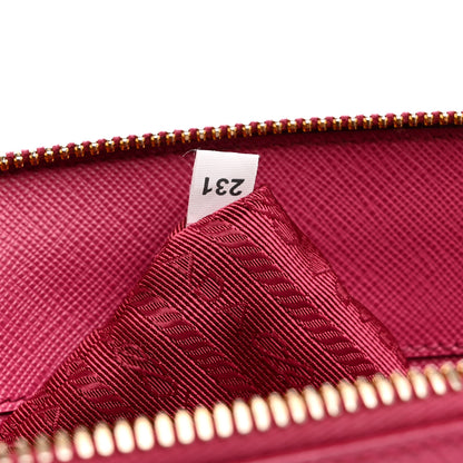 Prada Saffiano Lux Small Promenade Tote Peonia 7 of 10