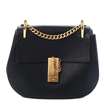 Chloe Grained Lambskin Drew Shoulder Bag Black 1 of 4
