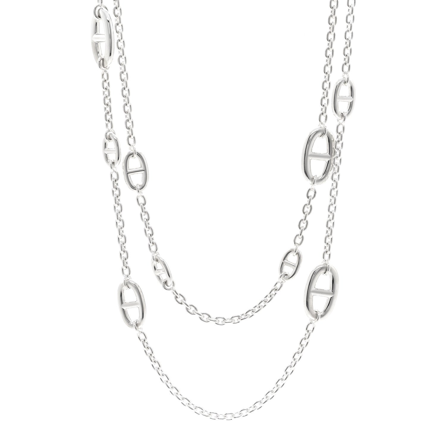Hermes Sterling Silver Farandole Necklace 120 1 of 6