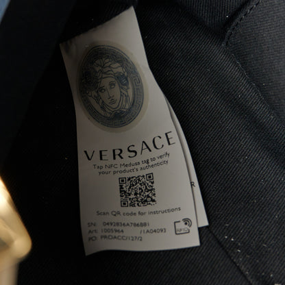 Versace Calfskin Vitello Virtus Hobo Light Blue 7 of 10