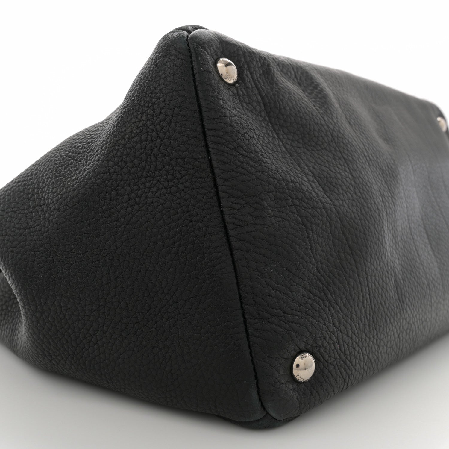 Prada Vitello Daino Tote Black 9 of 14