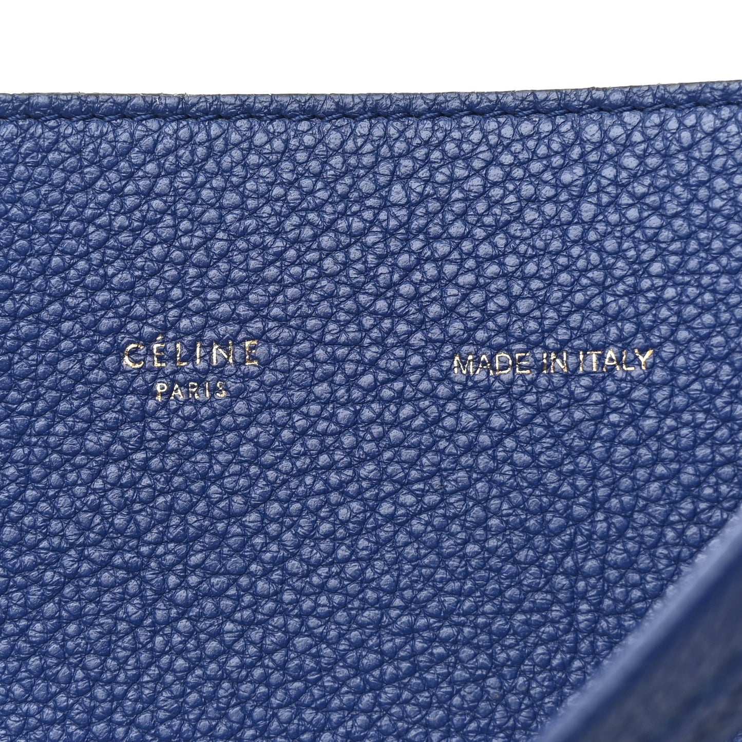 Soft Grained Calfskin Small Belt Cabas Phantom Deep Blue