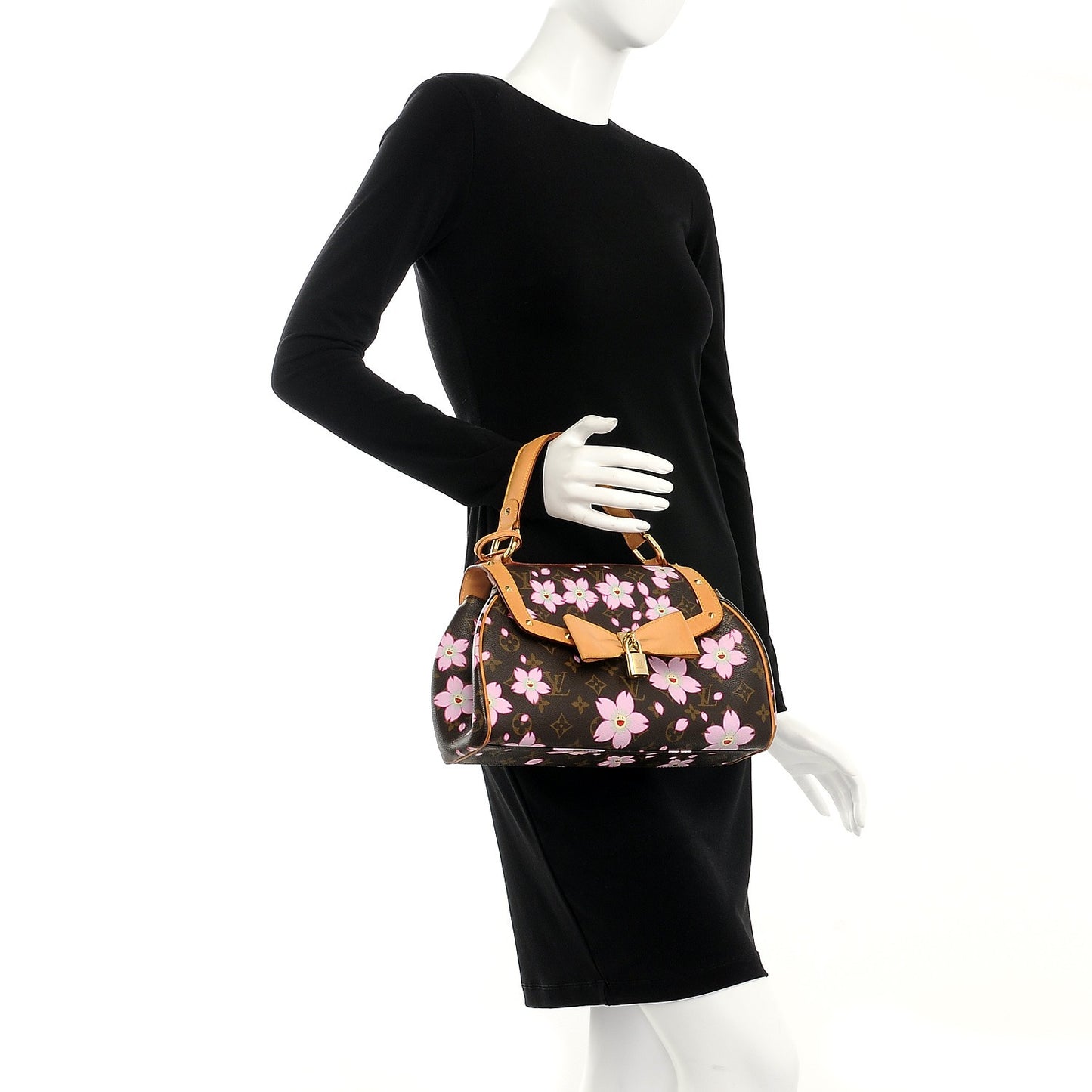 Monogram Cherry Blossom Sac Retro Bag Brown