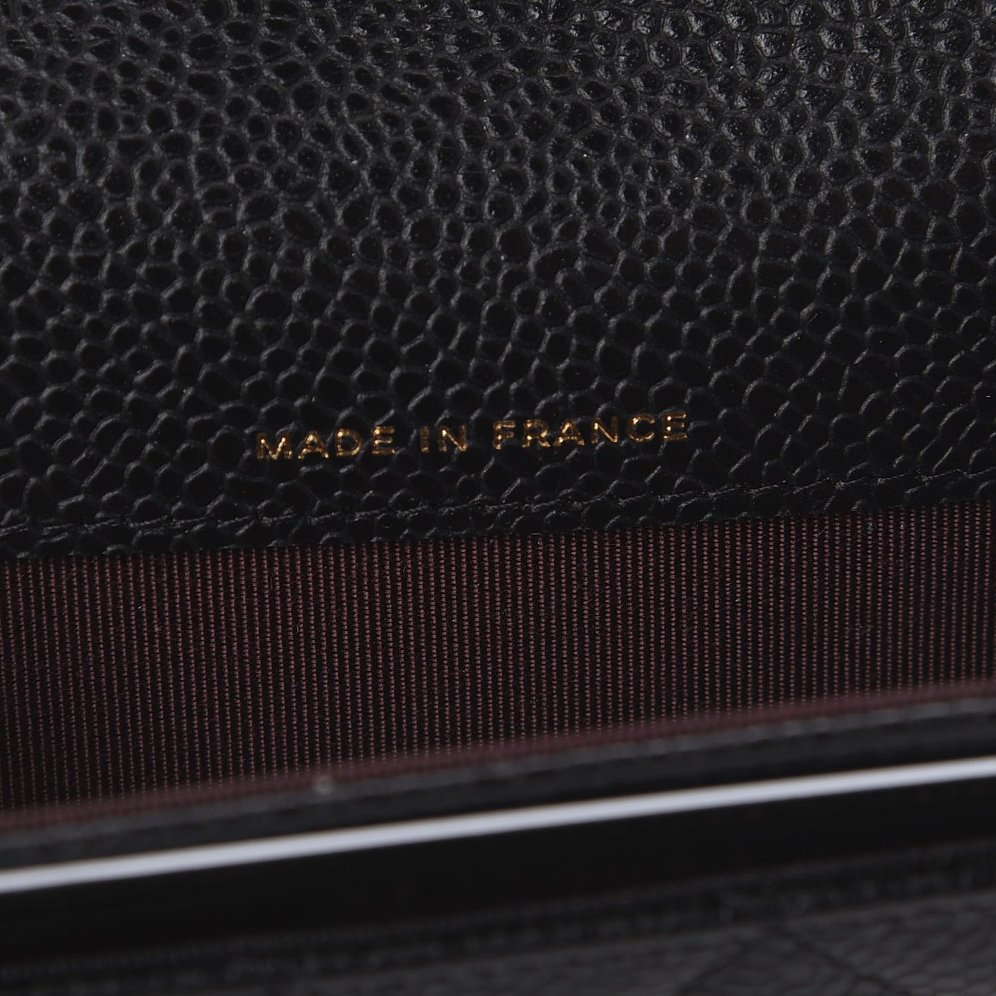 Caviar Quilted Flap Card Holder Wallet Black