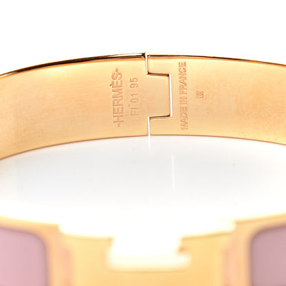 Hermes Enamel Narrow Clic Clac H Bracelet PM Rose Nacarat 4 of 7