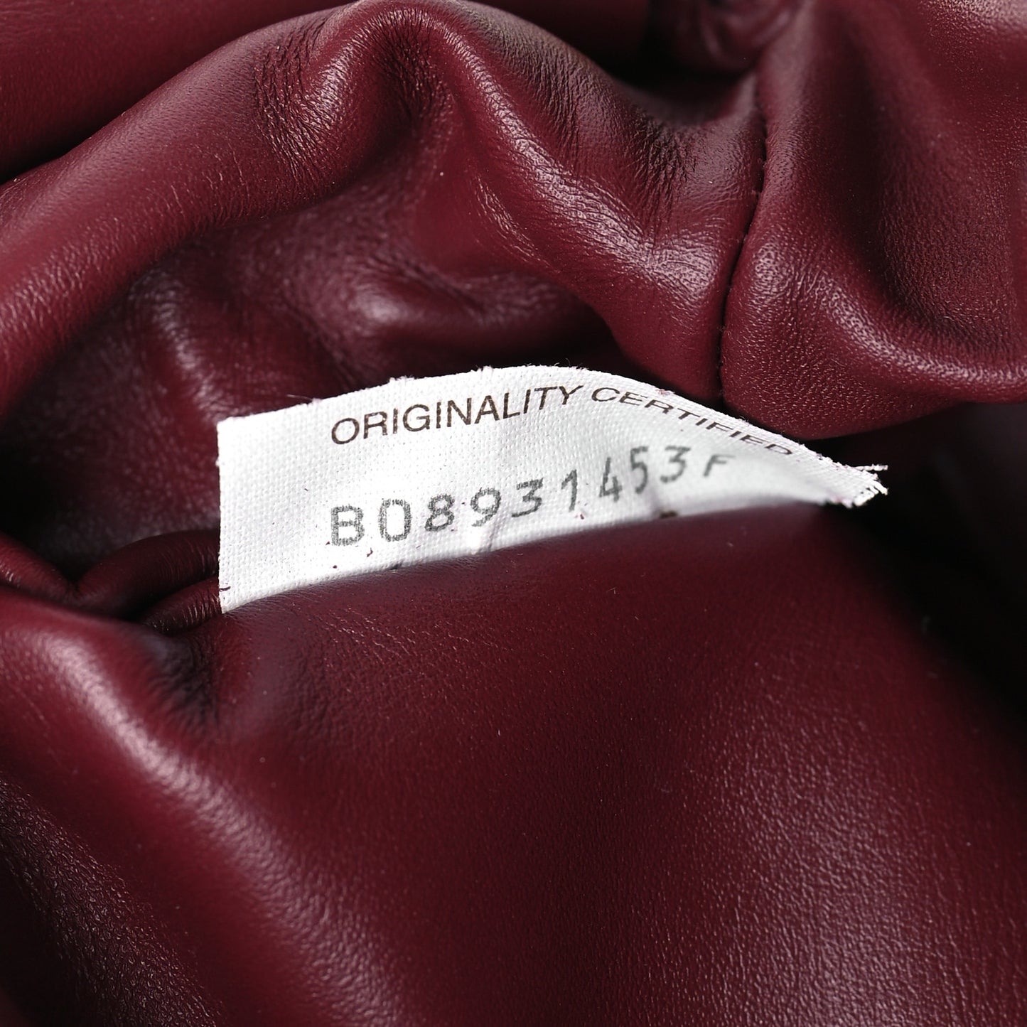Butter Calfskin The Mini Pouch Bordeaux