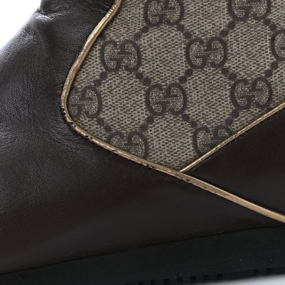Gucci GG Plus Monogram Rabbit Fur Boots 39 Dark Brown 22 of 25