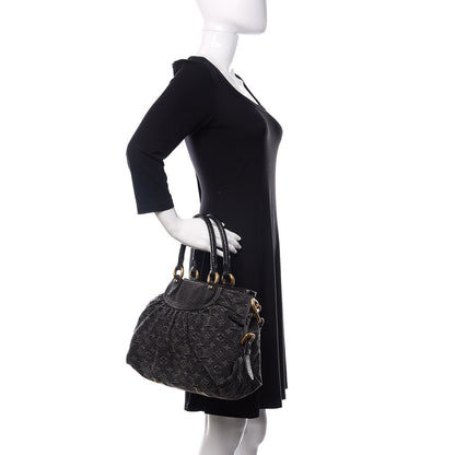 Louis Vuitton Denim Neo Cabby MM Black 3 of 10