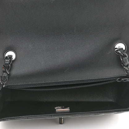Chanel Patent Calfskin Quilted Mini Rectangular Flap So Black 7 of 11