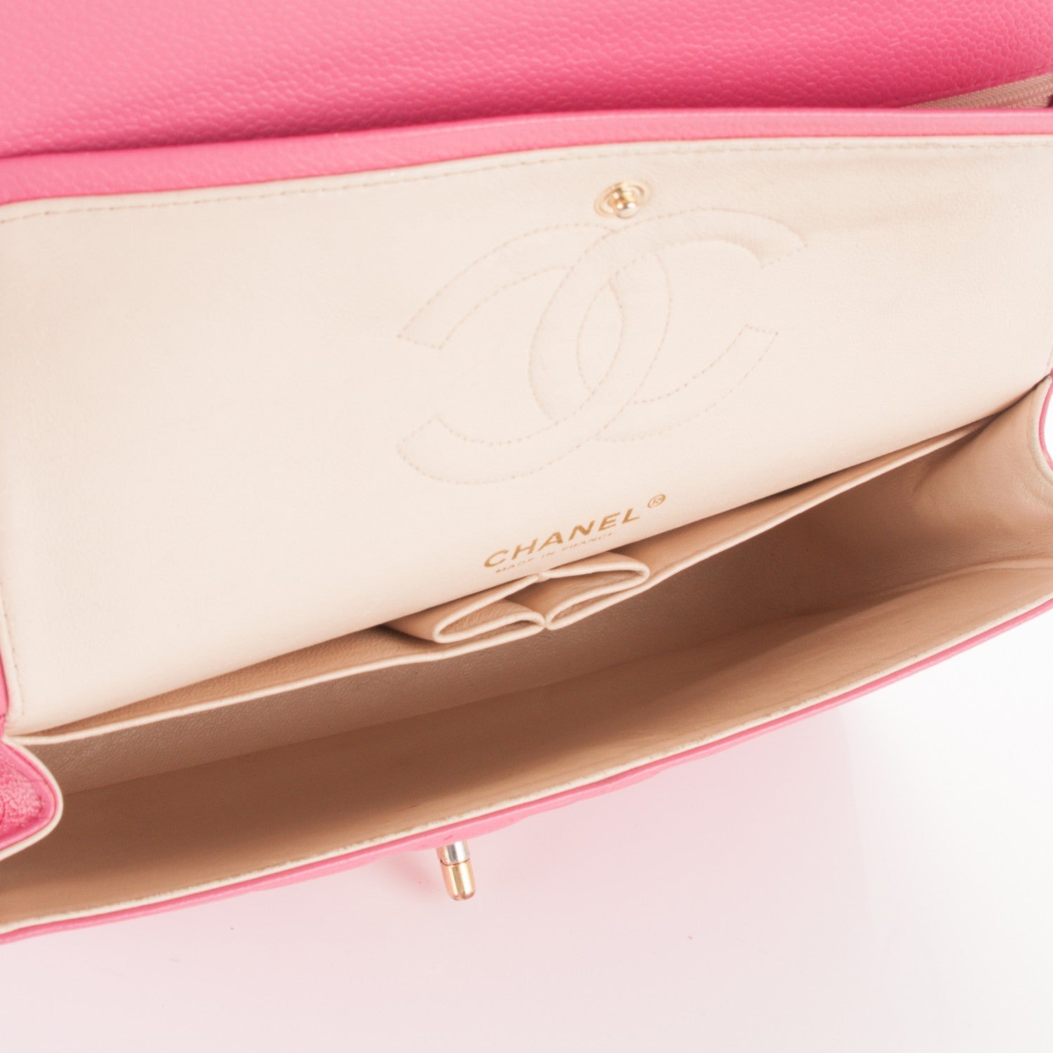 Chanel Caviar Quilted Medium Double Flap Pink 5 of 7