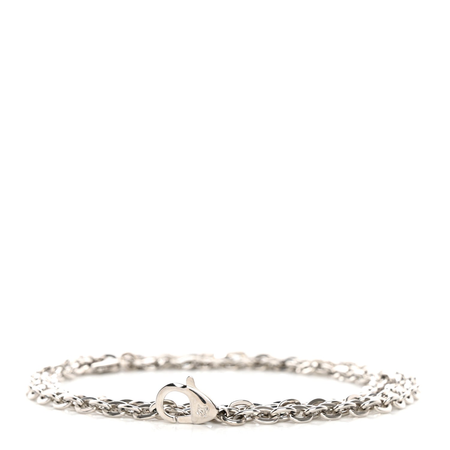 Louis Vuitton Felicie Chain Long Shoulder Strap Silver 1 of 3