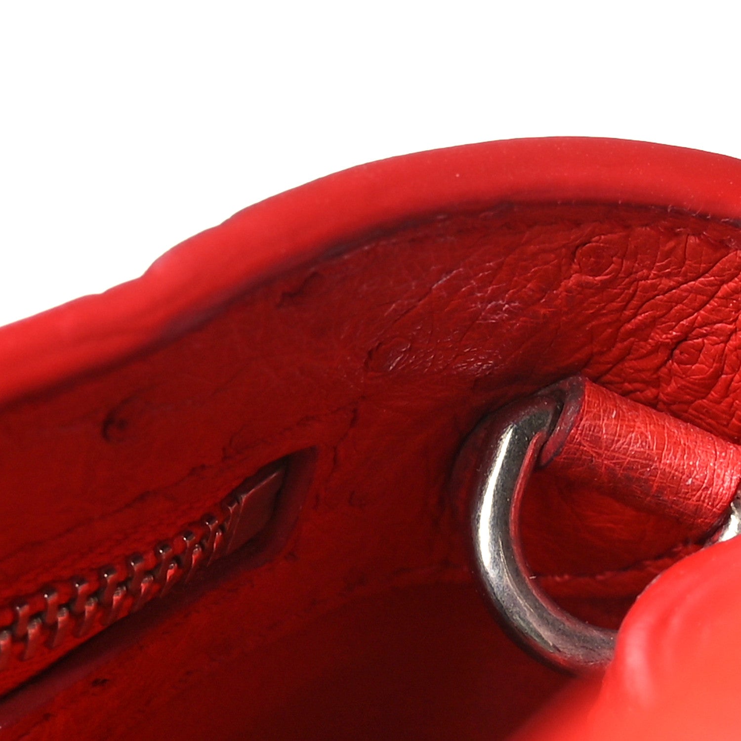 Louis Vuitton Ostrich Capucines BB Coquelicot 12 of 14