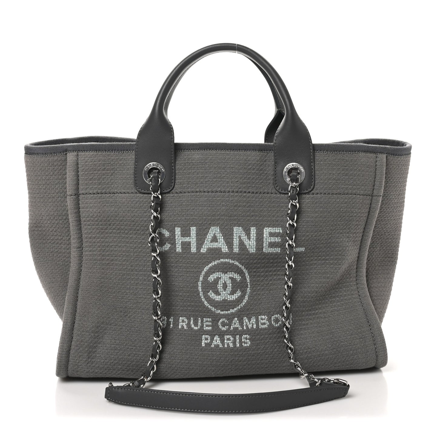Mixed Fibers Small Deauville Tote Grey